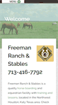 Mobile Screenshot of freemanranchandstables.com